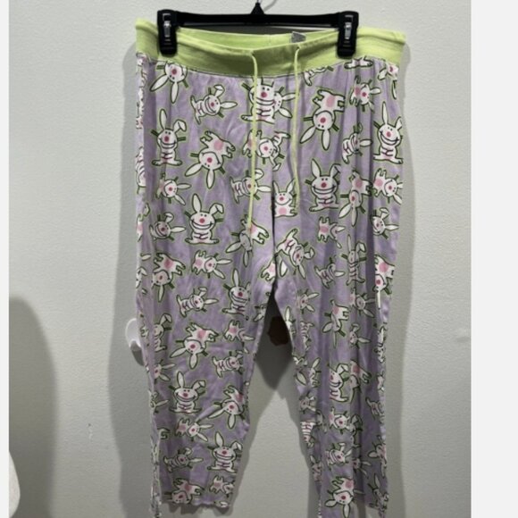 VTG Jim Benton It’s Happy Bunny Pj Pants Xl - Picture 1 of 4
